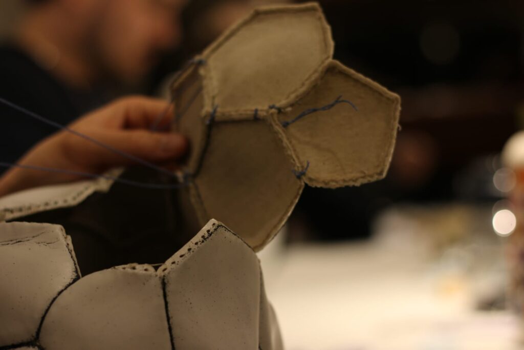 Foto del taller de balones artesanales DOCE F.C.