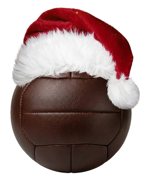 Balón con gorro navideño