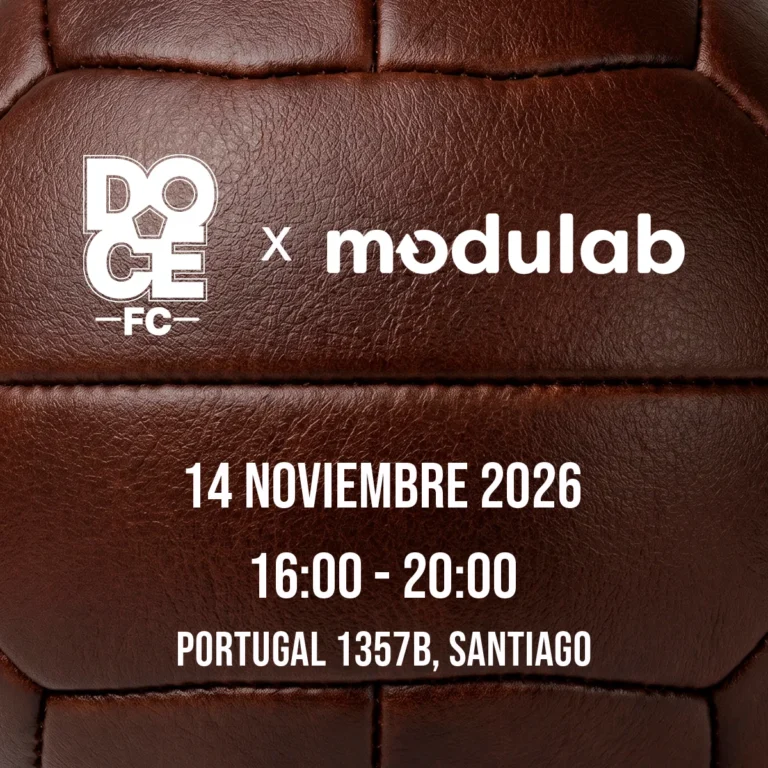 Escuela de Balones DOCE F.C x Modulab: 14 de noviembre de 2026, de 16:00 a 20:00, en Portugal 1357B, Santiago