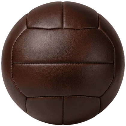 Balón 12 Cascos, terminación clásica en cuero natural